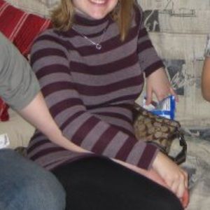 Forever 21 striped turtle neck dress purple